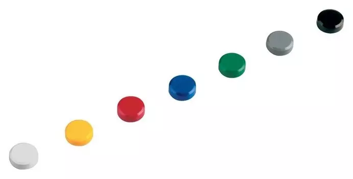 Магнитный держатель для досок Maul Hebel 61751, 15мм, круглый 20шт/уп в асс