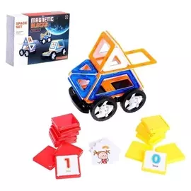 Магнитный конструктор «Машинка», 49 деталей