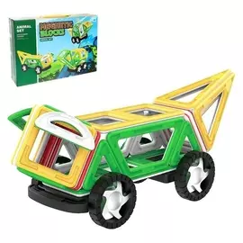 Магнитный конструктор «Машинка», 56 деталей