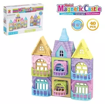 Магнитный конструктор Замок 40 деталей