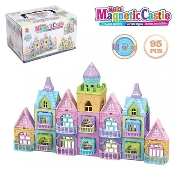 Магнитный конструктор «Замок», 95 деталей