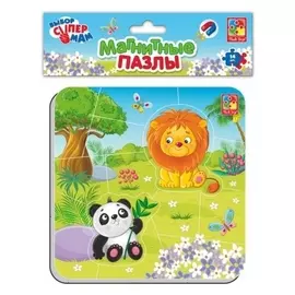 Магнитный пазл «Зоопарк», 14 элементов