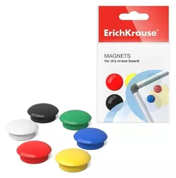 Магниты для досок 20 мм, 12 штук, Erich Krause