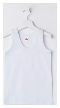 Майка детская, цвет белый, рост 116 см (6)