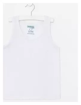 Майка детская, цвет белый, рост 98 см