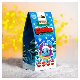 Малый новогодний набор «Сделай слайм», красный, 100 г