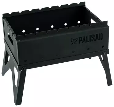 Мангал походный складной, 440 х 320 х 140/350 мм, сталь 1,2 мм, сумка в комплекте, Camping