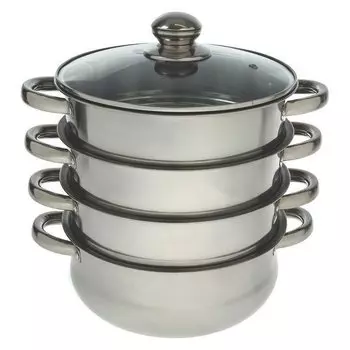 Мантоварка-пароварка D=24 см «Классика», 4 уровня (Нижний уровень 3,6 л)