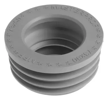 Манжета переходная Masterprof, D=73 х 50 мм, для канализационных труб, тэп, серая