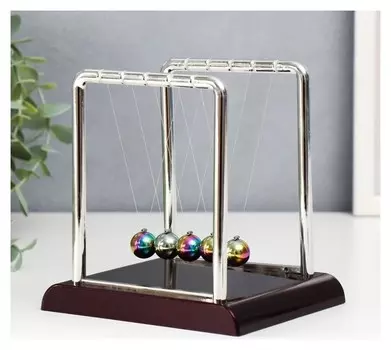 Маятник пластик "Шары ньютона" бензиновый цвет шаров 14х11,5х13,5 см