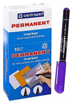 Маркер Centropen 2846 перманентный, 1.0 мм, фиолетовый