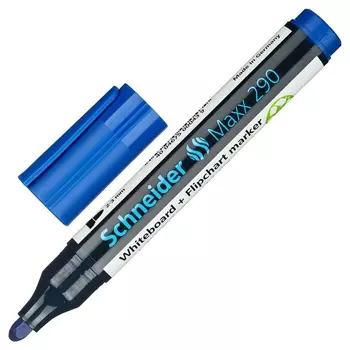 Маркер для досок и флипчарт Schneider Maxx 290 синий