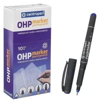 Маркер для OHP перманентный 0.3 мм Centropen 2634 синий