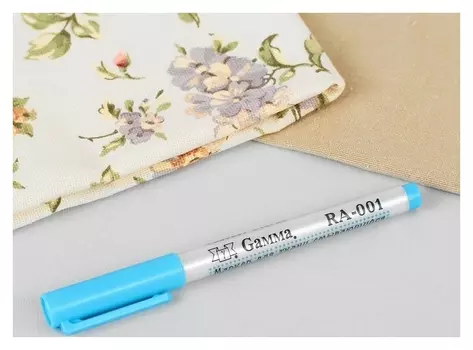 Маркер для ткани, смывающийся, цвет голубой