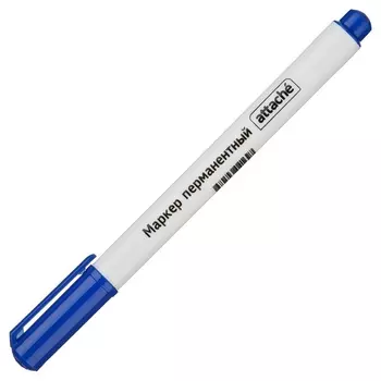 Маркер перманентный Attache синий 0,5 мм