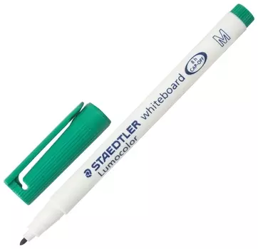 Маркер стираемый для белой доски зеленый, Staedtler (Германия) "Lumocolor", 1 мм, 301-5