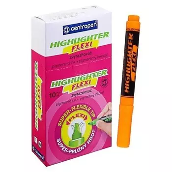 Маркер-текстовыделитель 1-5 мм Centropen Flexi 8542, оранжевый