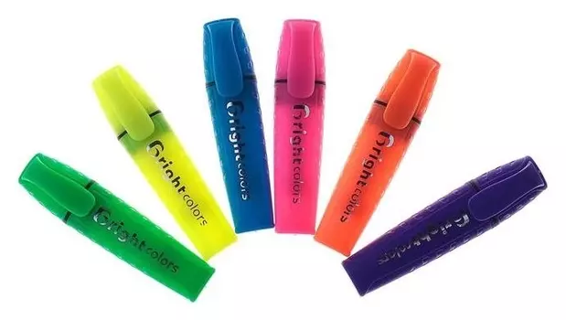 Маркер текстовыделитель, наконечник скошенный, 5 мм