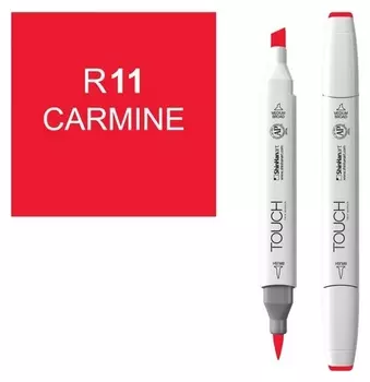 Маркер Touch brush двухсторонний цв.011 красный карминовый, 1210011