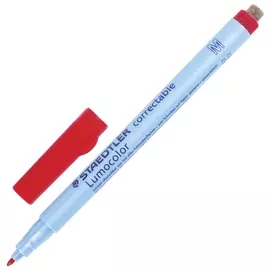 Маркер универсальный для любой гладкой поверхности со стирателем Staedtler (Германия), красный, 1 мм, 305 M-2