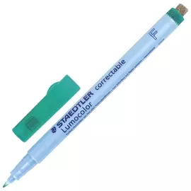 Маркер универсальный для любой гладкой поверхности со стирателем Staedtler (Германия), зеленый, 0,6 мм, 305 F-5