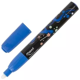 Маркер универсальный для любой поверхности Maped, голубой, стираемый, 2 мм, 743510