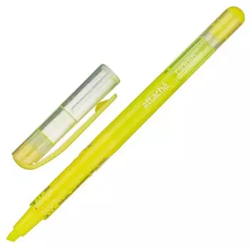 Маркер выделитель текста Attache Liquid 1-4мм жидкие чернила жёлтый