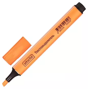 Маркер выделитель текста Attache оранжевый 1-4 мм треугольный