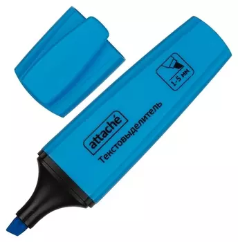 Маркер выделитель текста Attache Palette 1-5мм голубой