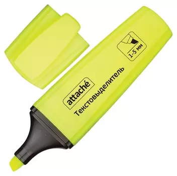 Маркер выделитель текста Attache Palette 1-5мм желтый