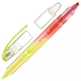 Маркер выделитель текста Attache Selection Dual 1-4 мм желт/розовый