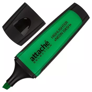 Маркер выделитель текста Attache Selection Neon Dash 1-5мм зеленый