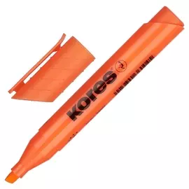 Маркер выделитель текста Kores 1-4 мм оранжевый 36004