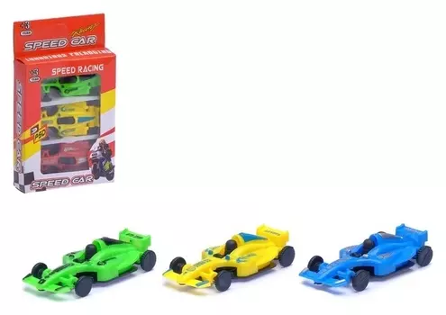 Машина «Гоночный болид», набор 3 шт.