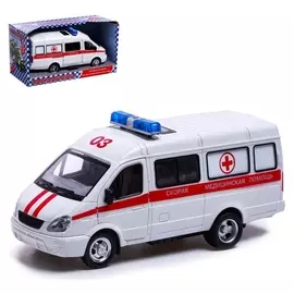 Машина инерционная «Скорая помощь», масштаб 1:27, свет и звук