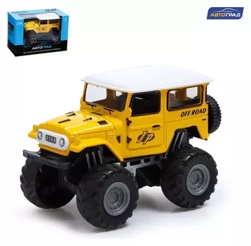 Машина металлическая «Биг-фут», инерционная, цвет жёлтый