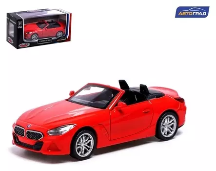 Машина металлическая BMW Z4m40i, 1:38, инерция, открываются двери, цвет красный
