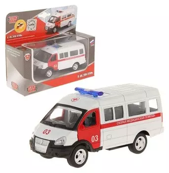 Машина металлическая «Газель скорая помощь», двери открываются