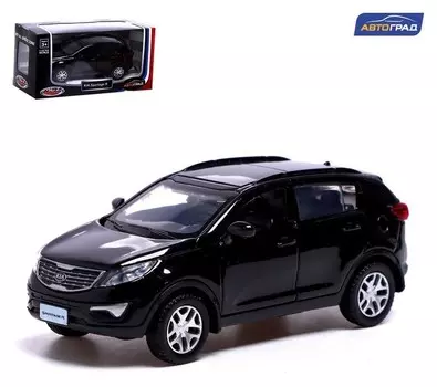 Машина металлическая KIA Sportage R, 1:39, инерция, открываются двери, цвет чёрный