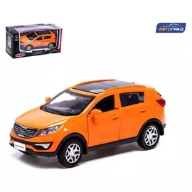 Машина металлическая KIA Sportage R, 1:39, инерция, открываются двери, цвет оранжевый
