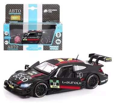 Машина металлическая Mercedes-amg C 63 Dtm1:32,открываютсяперед двери, световые и звуковые эффекты, инерция, цвет чёрный