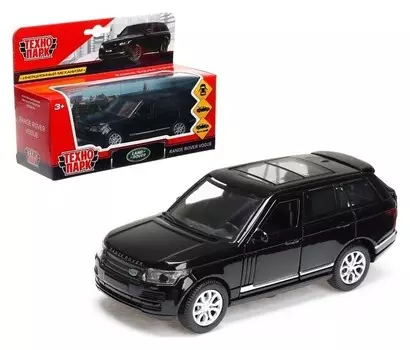 Машина металлическая Range Rover Vogue, 12 см, открывающиеся двери, инерционная, цвет чёрный