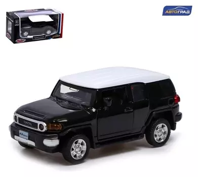 Машина металлическая Toyota FJ Cruiser, 1:43, инерция, открываются двери, цвет чёрный