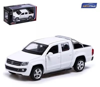 Машина металлическая Volkswagen Amarok, 1:46, инерция, открываются двери, цвет белый