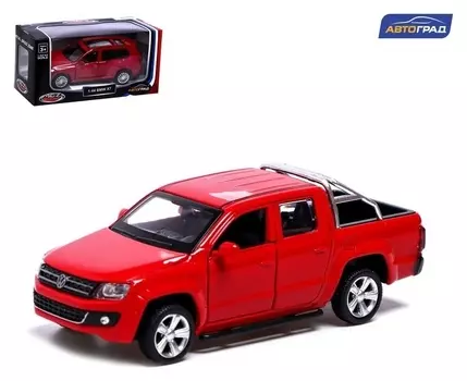 Машина металлическая Volkswagen Amarok, 1:46, инерция, открываются двери, цвет красный