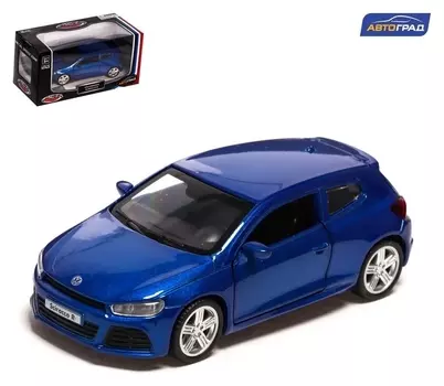 Машина металлическая Volkswagen Scirocco R1, 1:38, инерция, открываются двери, цвет синий