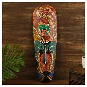 Маска "Абориген рыбка" дерево 3х12х50 см