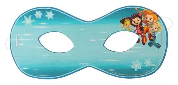 Маска бумажная «Сказочный патруль», 6 шт., цвет бирюзовый