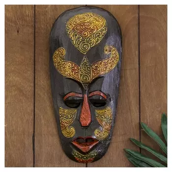 Маска "Чудо" дерево 3х12х30 см