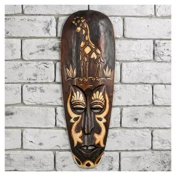 Маска дерево "Абориген жираф" 50х2,5х16,5 см